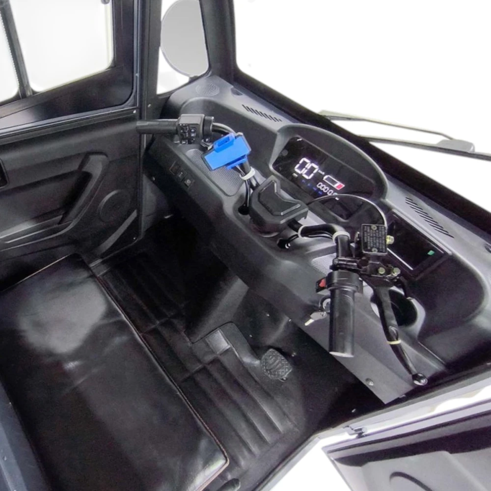 Грузовой электротрицикл Rutrike КАРГО Кабина Дуал NEXT обогрев 72V 2000W 8